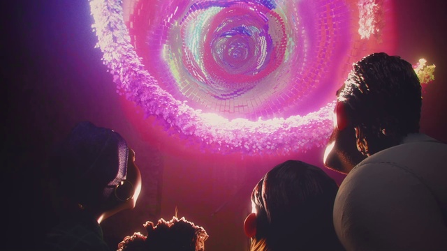 Video Reference: Purple, Organism, Astronomical object, Pink, Flash photography, Art, Violet, Magenta, Visual effect lighting, Space