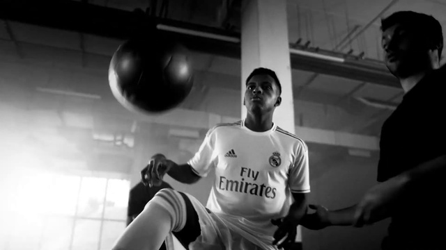 Video Reference: Shorts, Sports uniform, Sports equipment, White, Black, Ball, Black-and-white, Style, Flash photography, Monochrome