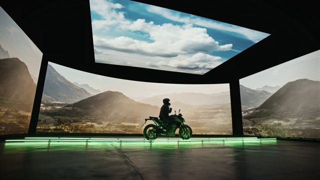 Video Reference: Wheel, Cloud, Sky, Tire, Mountain, Plant, Vehicle, Nature, Interior design, Shade