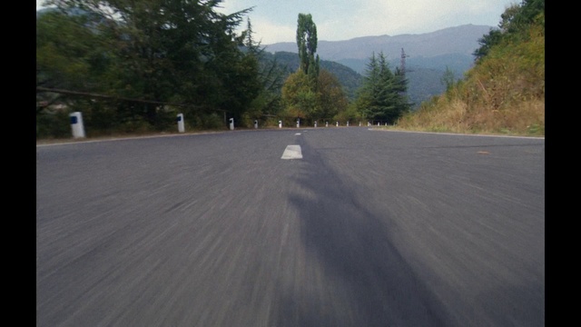Video Reference: Sky, Plant, Tree, Road surface, Cloud, Asphalt, Mode of transport, Automotive tire, Tar, Thoroughfare