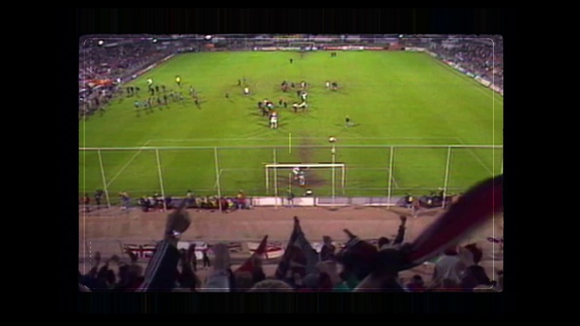 Video Reference: Soccer, World, Light, Rectangle, Fan, Red, Player, Crowd, Display device, Flat panel display