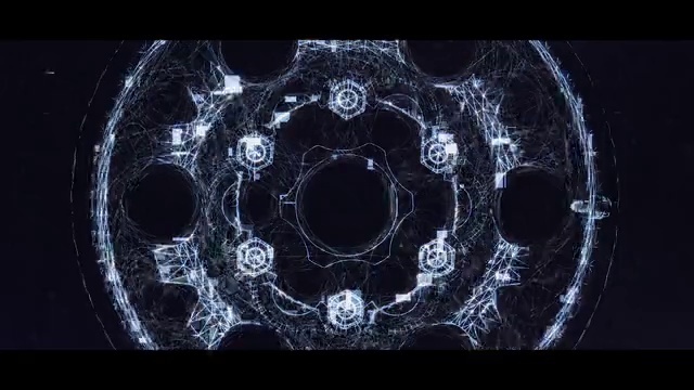 Video Reference: Flash photography, Font, Art, Circle, Symmetry, Pattern, Electric blue, Rim, Darkness, Fashion accessory