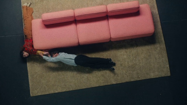 Video Reference: Couch, Comfort, Rectangle, Wood, Flooring, Floor, studio couch, Hardwood, Grass, Sofa bed