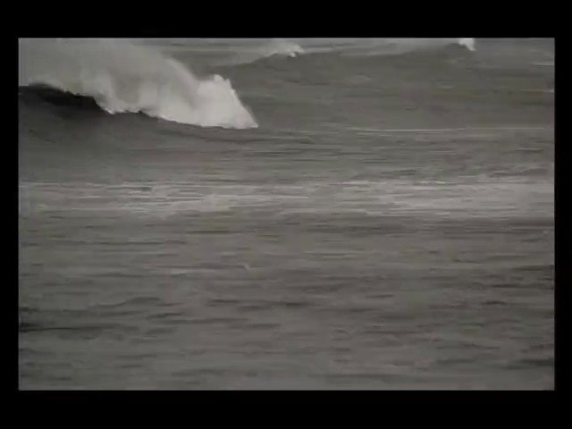 Video Reference: ocean, sea, wave, breaking wave, surf, water, gray, overcast, nature, seascape, outdoors, motion
