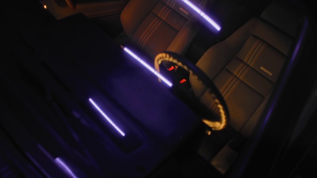 Video Reference: Automotive lighting, Purple, Electricity, Gas, Magenta, Electric blue, Darkness, Visual effect lighting, Neon, Space