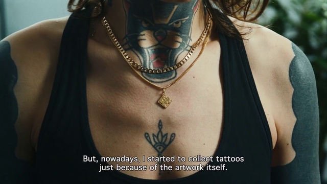 Video Reference: Joint, Arm, Shoulder, Sunglasses, Neck, Sleeve, Beard, Chest, Body jewelry, Necklace