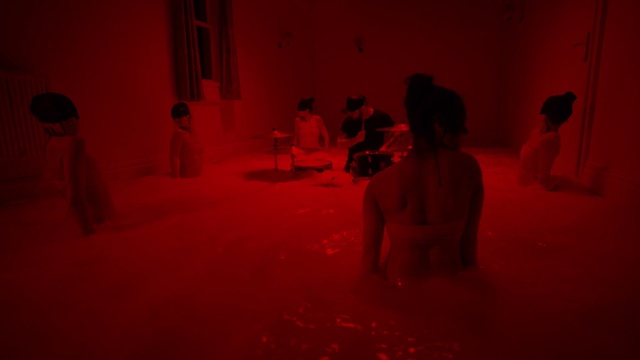 Video Reference: Entertainment, Pink, Flooring, Performing arts, Fun, Magenta, Art, Tints and shades, Performance art, Event