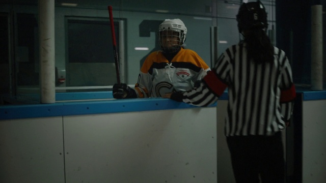 Video Reference: Hockey protective equipment, Ice hockey equipment, Sports uniform, Sports gear, Helmet, Jersey, Sports equipment, Hockey, College ice hockey, Hockey pants