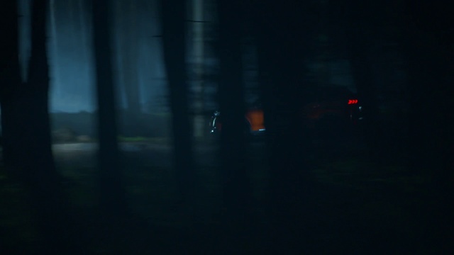 Video Reference: Automotive lighting, Gas, Tints and shades, Electric blue, Darkness, Midnight, Wood, Font, Forest, City