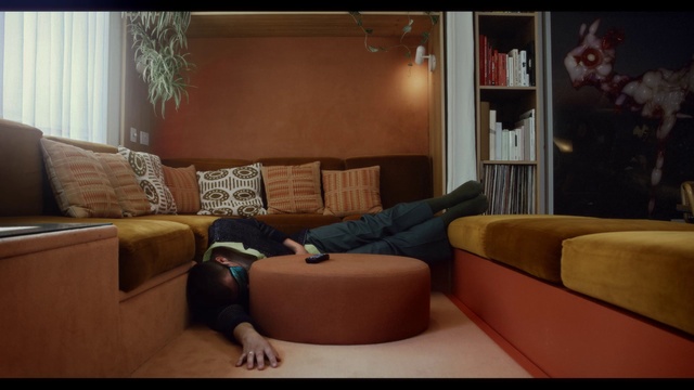 Video Reference: Brown, Couch, Comfort, Wood, studio couch, Interior design, Floor, Wall, Living room, Flooring