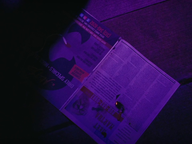 Video Reference: Purple, Violet, Font, Material property, Entertainment, Magenta, Electric blue, Space, Graphics, Event