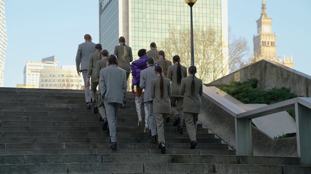 Video Reference: Sky, Daytime, Building, Temple, Stairs, Leisure, Facade, City, Travel, Street light
