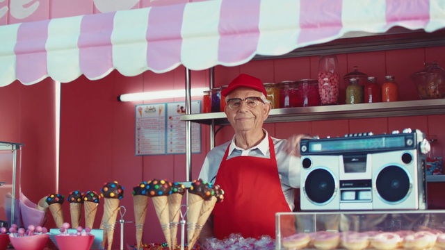 Video Reference: Glasses, Organ, Idiophone, Fedora, Hat, Food, Membranophone, Red, Kitchen appliance, Cuisine