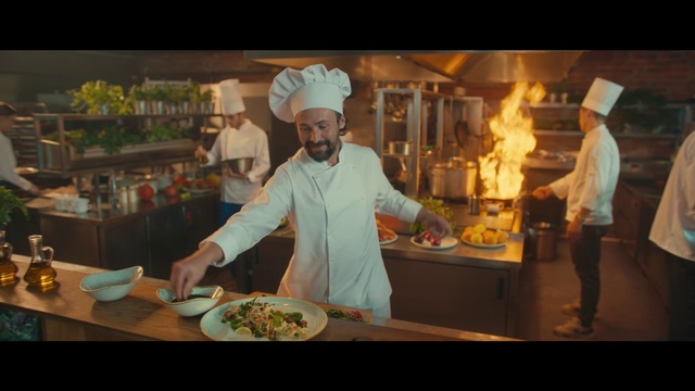 Video Reference: Food, Chefs uniform, Tableware, Chef, Cuisine, Dish, Chief cook, Plate, Cooking, Cook
