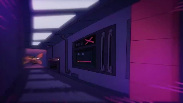 Video Reference: Purple, Building, Violet, Tints and shades, Magenta, Electric blue, Space, Darkness, Facade, Ceiling