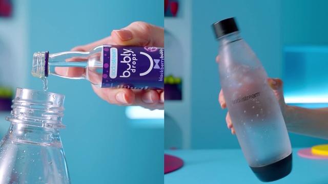Video Reference: Liquid, Drinkware, Bottle, Blue, Light, Product, Azure, Water bottle, Water, Solution