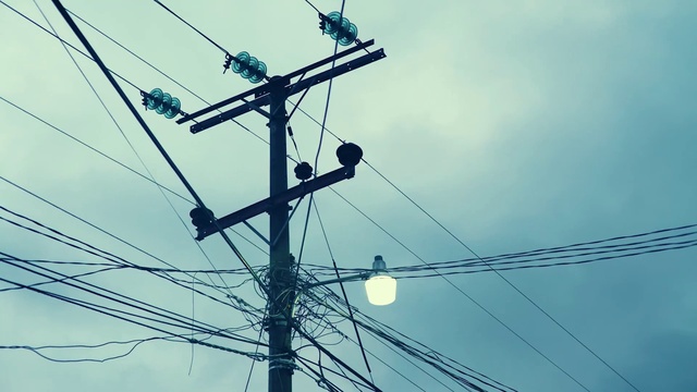 Video Reference: Sky, Light, Electricity, Transmission tower, Overhead power line, Electrical wiring, Tree, Cloud, Line, Cable