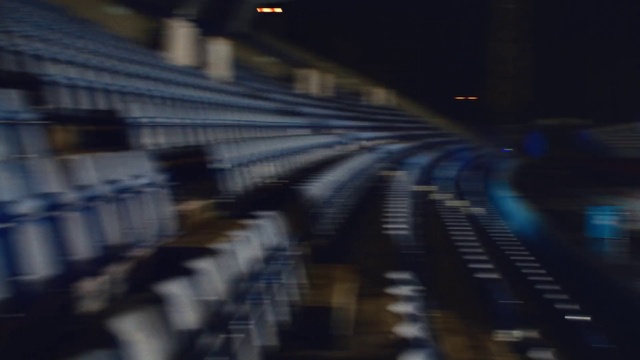 Video Reference: Building, Road, Symmetry, City, Engineering, Electric blue, Metal, Darkness, Night, Steel