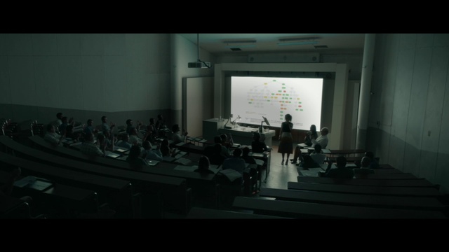 Video Reference: Event, Machine, Projection screen, Room, Darkness, Conference hall, Glass, Display device