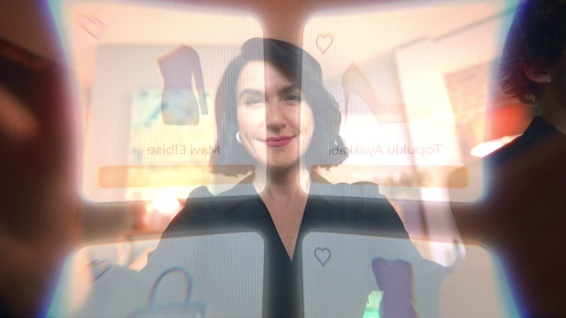 Video Reference: Skin, Eyebrow, Smile, Eyelash, Gadget, Street fashion, Happy, Fun, Fashion design, Display device