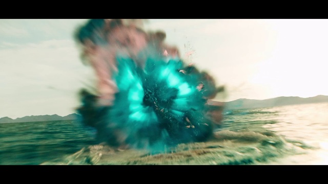 Video Reference: Water, Petal, Aqua, Natural landscape, Sky, Flash photography, Font, Electric blue, Art, Grass