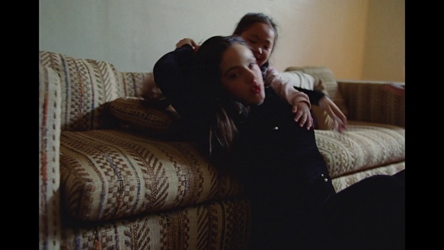 Video Reference: Couch, Comfort, Flash photography, Gesture, Happy, Wood, Thigh, Human leg, Event, Living room