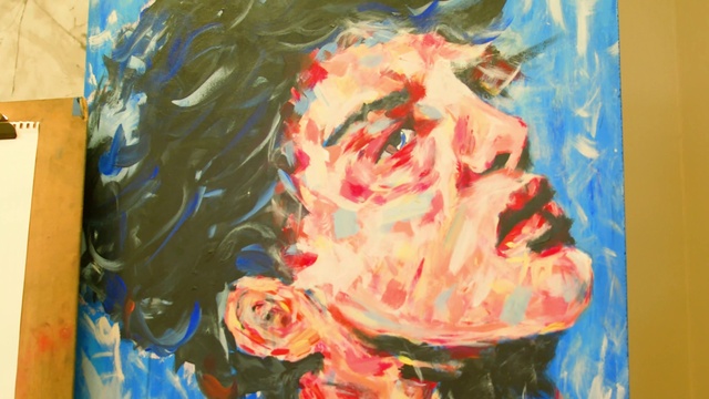 Video Reference: Cheek, Head, Art paint, Eye, Paint, Human body, Painting, Artist, Art, Drawing