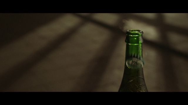 Video Reference: Bottle, Drinkware, Liquid, Glass bottle, Alcoholic beverage, Drink, Beer bottle, Beer, Tints and shades, Alcohol