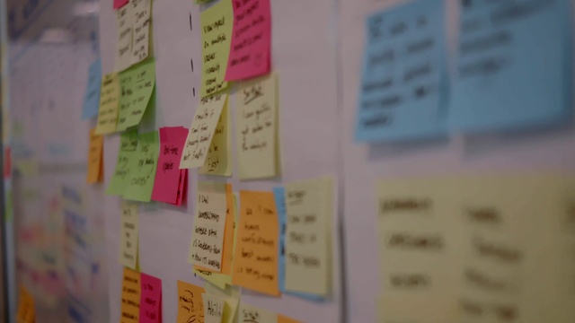 Video Reference: Post-it note, Handwriting, Font, Stationery, Rectangle, Paper, Display board, Paper product, Event