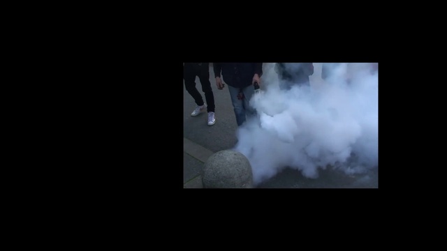 Video Reference: Cloud, Flash photography, Font, Event, Sky, Darkness, Display device, Smoke, Midnight, Soccer