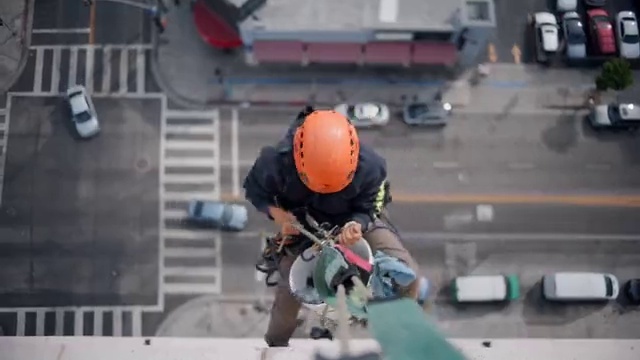 Video Reference: Hard hat, Tradesman, Asphalt, Workwear, Vehicle, Helmet, Construction worker, Engineer, Personal protective equipment, Blue-collar worker