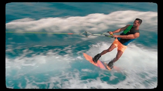 Video Reference: Water, Cloud, Sky, Sports equipment, Surfboard, Flash photography, People in nature, Happy, Surfing Equipment, Wind