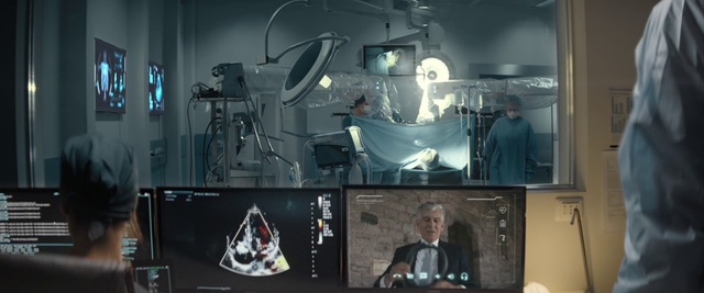 Video Reference: Outerwear, Television set, Suit, Automotive design, Tie, Medical, Machine, Art, Service, Space
