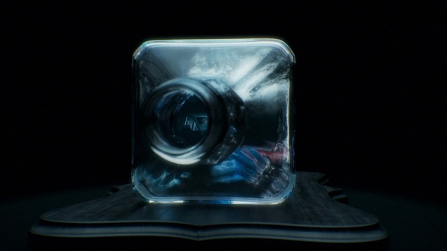 Video Reference: Automotive lighting, Fluid, Gas, Rectangle, Electric blue, Auto part, Glass, Plastic, Headlamp, Gemstone