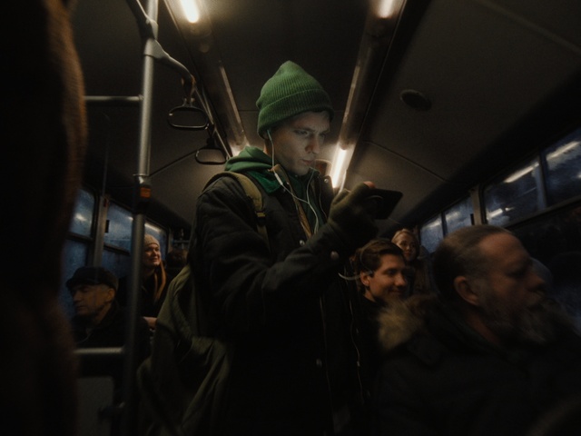 Video Reference: Flash photography, Jacket, Event, Midnight, Hat, Darkness, Soldier, Public transport, Military organization, Fun