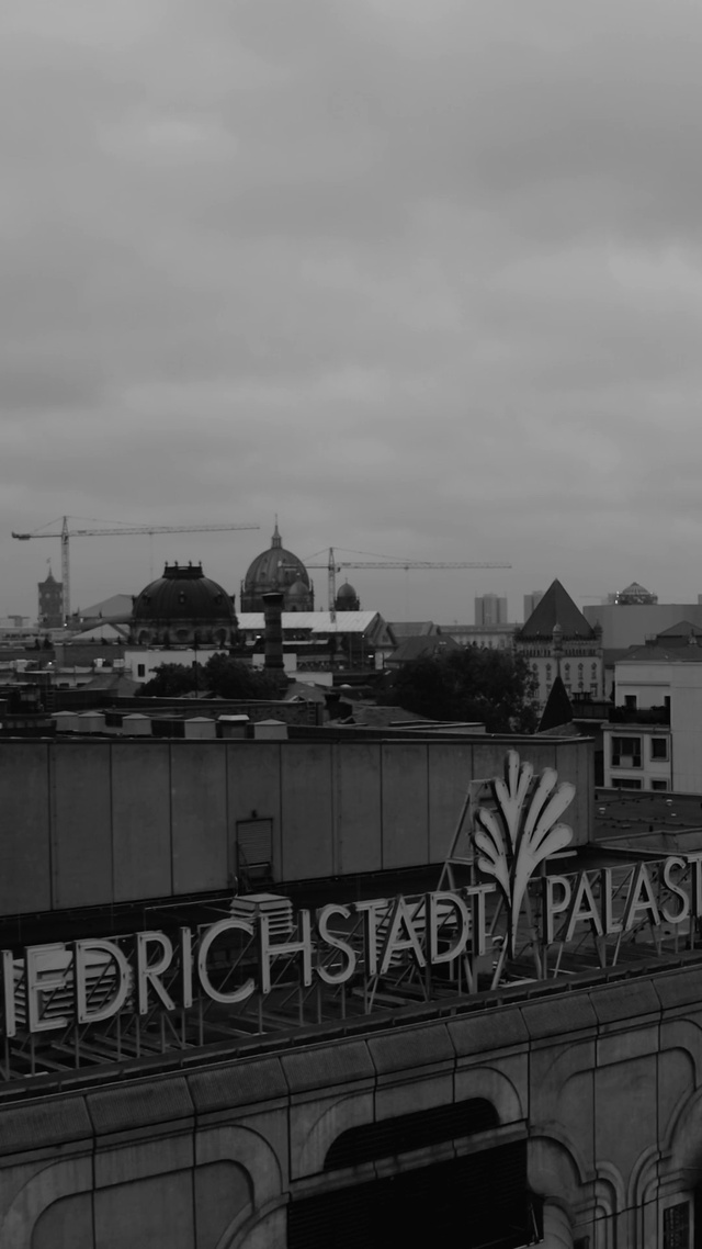 Video Reference: Sky, Cloud, Building, Tree, Grey, Window, Black-and-white, Tower block, Cityscape, City