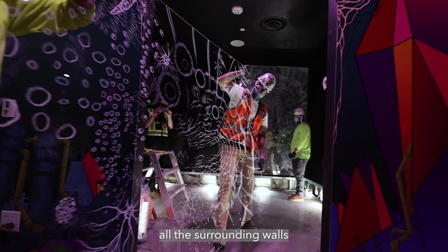 Video Reference: Purple, Entertainment, Lighting, Pink, Performing arts, Plant, Fashion design, Magenta, Decoration, Music