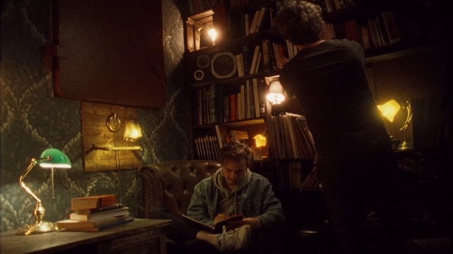 Video Reference: Lighting, Lamp, Table, Darkness, Art, Event, Picture frame, Room, City, Midnight