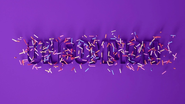 Video Reference: Purple, Gesture, Violet, Font, Electric blue, Magenta, Pattern, Event, Flowering plant, Graphics