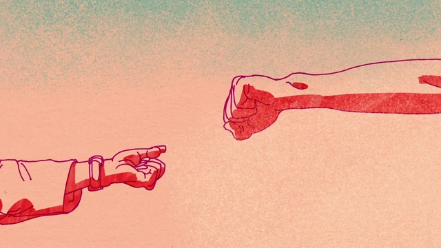 Video Reference: Water, Liquid, Cartoon, Gesture, Art, Pink, Font, Finger, Magenta, Tints and shades