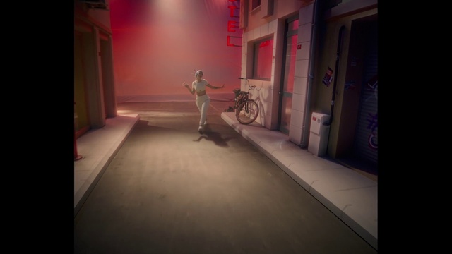 Video Reference: Building, Flooring, Floor, Entertainment, Flash photography, Bicycle wheel, Tire, Ceiling, Performing arts, Event