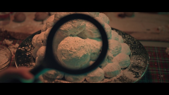 Video Reference: Flash photography, Window, Tints and shades, Circle, Font, Dishware, Pattern, Wood, Art, Electric blue