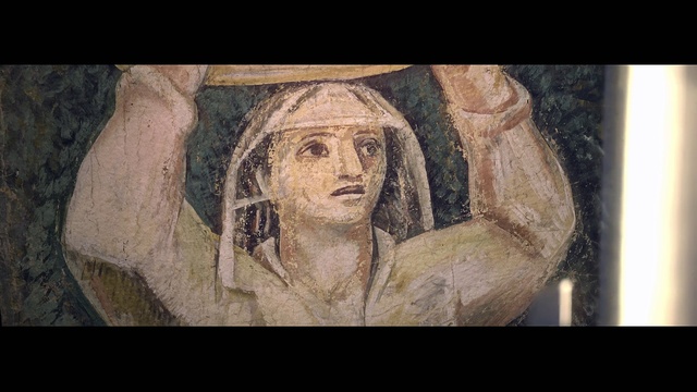 Video Reference: Cheek, Eyebrow, Jaw, Temple, Gesture, Art, Artifact, Font, No expression, Sculpture