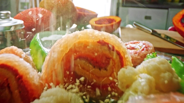 Video Reference: Food, Tableware, Ingredient, Recipe, Orange, Cuisine, Dish, Natural foods, Fried food, Plate