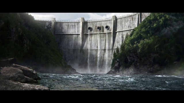 Video Reference: Water, Water resources, Building, Plant, Natural landscape, Tree, Dam, Fluvial landforms of streams, Watercourse, Bank