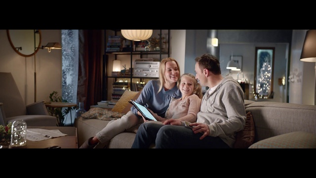 Video Reference: Furniture, Property, Smile, Comfort, Picture frame, Flash photography, Lighting, Lamp, Living room, Curtain