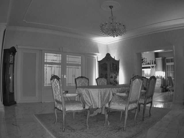 Video Reference: dining room, interior, chandelier, table, chairs, home decor, formal dining, luxury interior, grayscale, furniture, residential, classic style