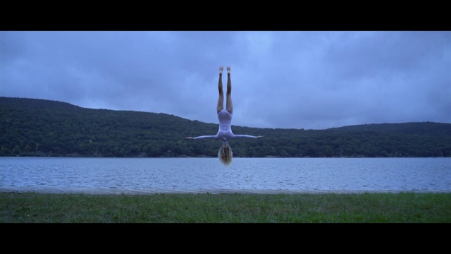 Video Reference: Water, Sky, Cloud, Natural landscape, Lake, Plant, Flash photography, Grass, Mountain, Happy