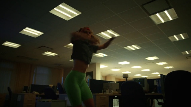 Video Reference: Ceiling, Thigh, Art, Waist, Event, Human leg, Balance, Building, Entertainment, Fun