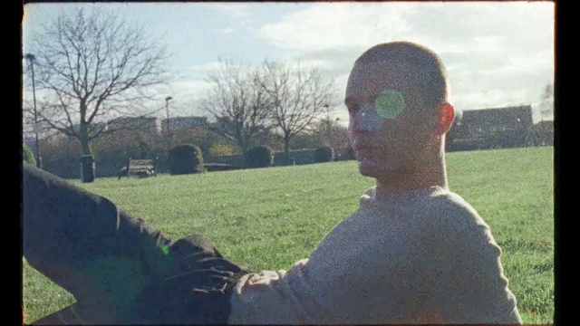 Video Reference: Sky, Plant, Cloud, Shirt, Tree, People in nature, Happy, Grass, Eyewear, T-shirt